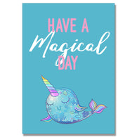 Magical Day Narwhal Card
